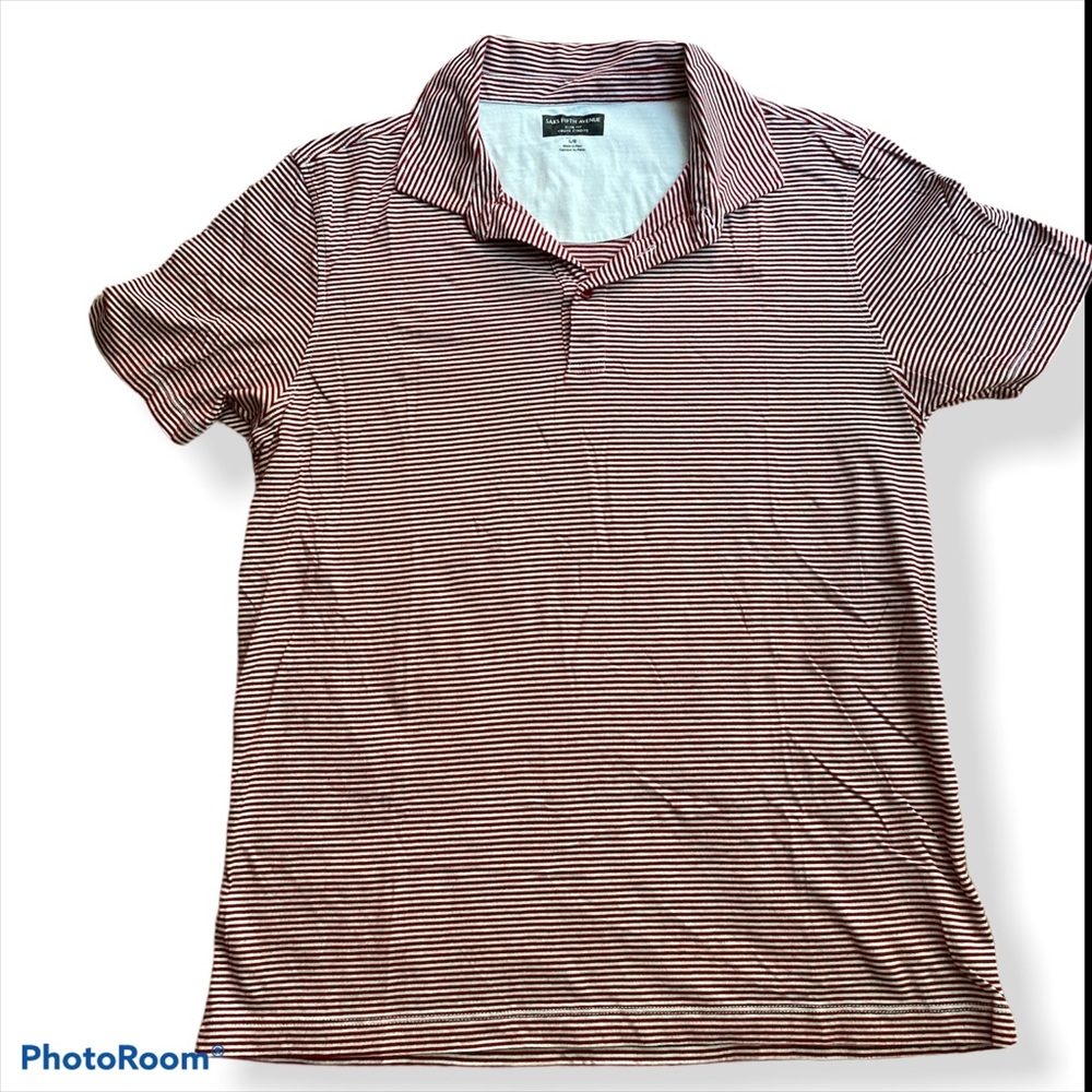 Saks Fifth Avenue | Men’s Striped Polo | Large
